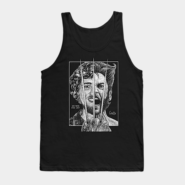 Len Wein Comic Creator Tribute Tank Top by StevenCrawleyDesigns